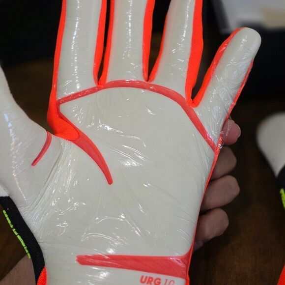 Adidas Predator Goalkeeper Pro Gloves FSP Black Orange White Texturized Size 8.5 - Picture 8 of 16